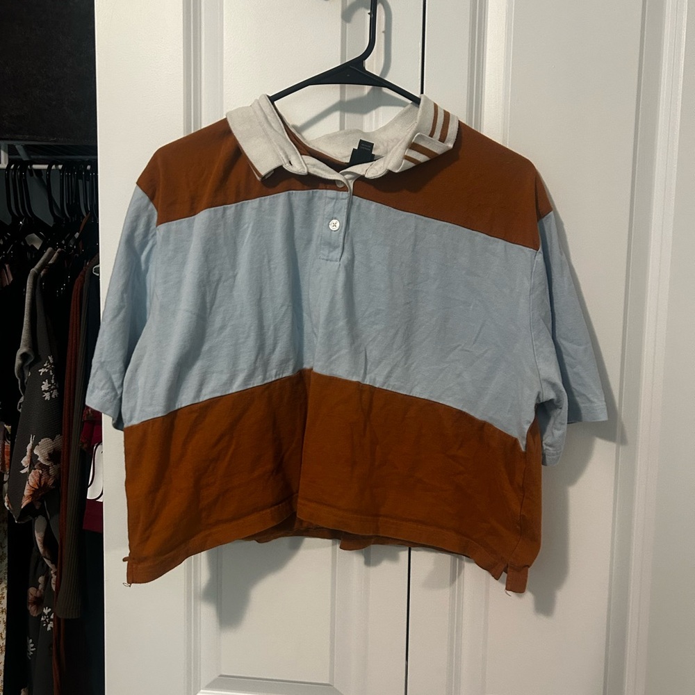 Women’s cropped polo top